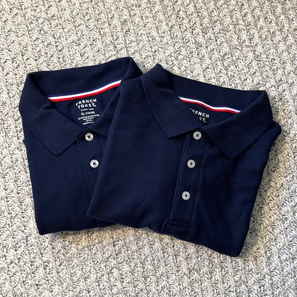 French Toast Navy Polo Uniform Size 14 NWOT